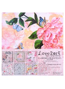 Купить Салфетки для декупажа (ассорти) "Акварельные цветы", 6 шт — Фото №1