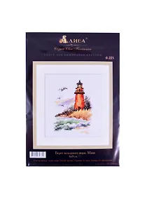 Купить Набор для вышивания крестом Берег холодного моря Маяк (0-225) (6х9 см) (упаковка) (Алиса) — Фото №1