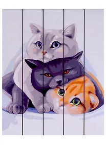 Купить Рисование по дереву. Нежные котята — Фото №1