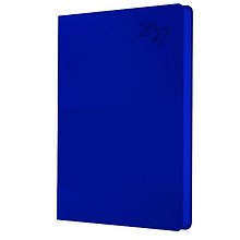 Купить Ежедневник дат. 2027г. А5 176л "Soft Touch" космический синий, иск.кожа, интегр.переплет, тонир.блок, скругл.углы, ляссе, инд.уп — Фото №1