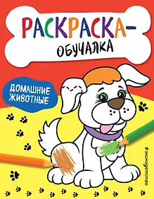 Купить Домашние животные. Раскраска-обучалка — Фото №1