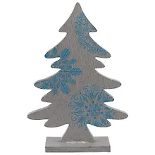 Купить Ёлочка серебряная с узором, 18 см — Фото №1