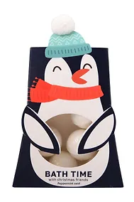 Купить Новогодний набор бомбочек для ванны Пингвин в шапочке (6х10г) — Фото №1