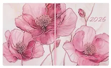 Купить Планинг датированный 2026 год, 64 листа, 175х105 мм "Наппа. Пионы", кожзам — Фото №1