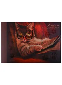 Купить Альбом для рисования Unnika, "Важный кот", А4, 40 листов, на склейке — Фото №1