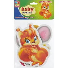Купить Игровой набор, ТМ Vladi Toys, Мягкие пазлы Baby puzzle Пушистики — Фото №1