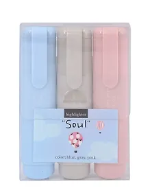 Купить Текстовыделители 03цв "Soul" пл/уп, Be Smart — Фото №1