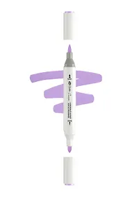 Купить Маркер акриловый "Сонет" лиловый, двусторонний, перо кисть/пуля — Фото №1