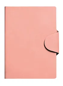 Купить Ежедневник недат. А5 136л "Snap book" розовый, 7Б, тв.переплет, иск.кожа, термотиснение, магнит.клапан, скругл.углы, офсет, ляссе, инд.уп — Фото №1