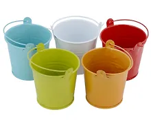 Купить Декоративное изделие из жести ведро (ассорти) 8хH7.5х6) — Фото №1