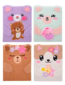 Купить Книга для записей А4 100л лин. "Funny" с мехом, ассорти — Фото №1