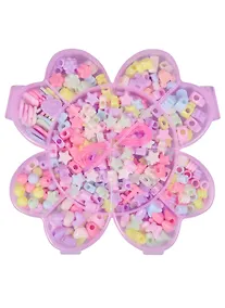 Купить Набор бусинок Цветок микс цветов в пластиковой коробке, 150 гр(2331-3) — Фото №1