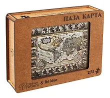 Купить Пазл "Фигурный Историческая карта мира", 271 деталь — Фото №1