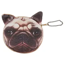 Купить Кошелек на молнии Мопс (11см) (текстиль) — Фото №1