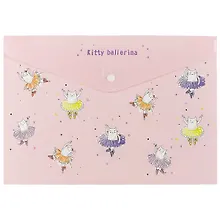 Купить Папка-конверт на кнопке «Kitty Ballerina», А4 — Фото №1
