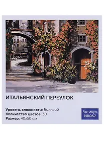 Купить Картина по номерам Art Idea 40*50см. Итальянский переулок NK067 — Фото №1