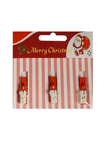 Купить Набор прищепок декоративных, 3 шт, полистоун,свечи — Фото №1