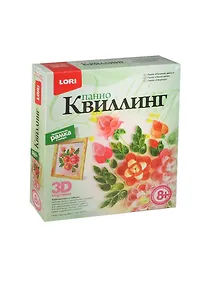 Купить Набор для творчества LORI Квиллинг. Панно "Пышные цветы" Квл-011 — Фото №1