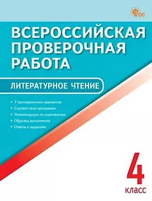 Купить Литературное чтение. 4 класс. Всероссийская проверочная работа — Фото №1