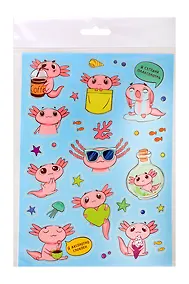 Купить Набор наклеек для детей. Серия "Мемы". Аксолотль — Фото №1