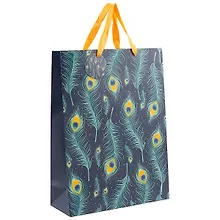 Купить Подарочный пакет «Peacock feather», А3 — Фото №1