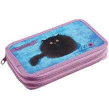 Купить Пенал 2 отделения "Тучка" 19*11, молния, полиэстер — Фото №1