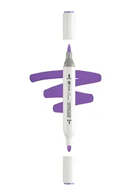 Купить Маркер акриловый "Сонет" виноградный, двусторонний, перо кисть/пуля — Фото №1