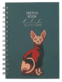 Купить Скетчбук А5 100л "Сфинкс" белый офсет, 100г/м2, евроспираль — Фото №1