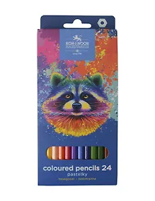 Купить Карандаши цветные 24цв "Racoon" к/к, подвес, Koh-I-Noor — Фото №1