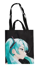 Купить Сумка-шоппер Аниме Девушка с голубыми волосами (цветная) (PU) (12023) — Фото №1