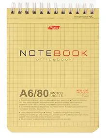Купить Блокнот А6 80л Office book тонир. блок, спираль, Hatber — Фото №1