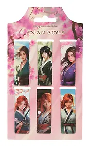 Купить Магнитные закладки Аниме Девушки (Asian style) (6 шт) (12-Duocai-202401-2) — Фото №1