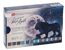 Купить Краски акварельные 12цв 2,5мл "Белые Ночи. Грануляция" кюветы, пластик, ЗХК — Фото №1