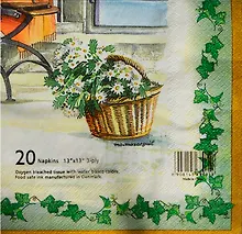 Купить Набор д/творчества Салфетки д/декупажа 3-х слойные "Кресло у окна" 33*33см 20шт AY-1362(1677-1000) — Фото №1