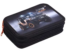 Купить Пенал 3отд. "King of road" 19*11, молния, полиэстер — Фото №1