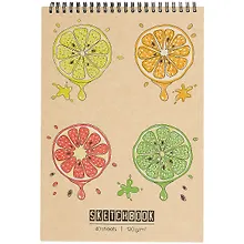 Купить Скетчбук А4 40л "Сладкие мечты" белый офсет, 120г/м2, спираль — Фото №1