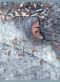 Купить Тетради в клетку Listoff, "Девушка зима (экслюзив)", А4, 48 листов — Фото №1