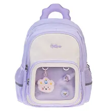 Купить Рюкзак для девочек "Лилу"  38*28,5*17см, 2 отделения, 3 кармана, светоотражающая нагрудная стяжка — Фото №1