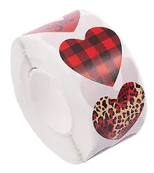 Купить Наклейки стикеры в рулоне "Сердца" — Фото №1