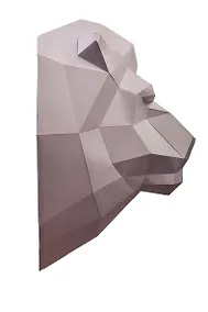 Купить Набор для сборки полигональных фигур: Лев (Белый) — Фото №1