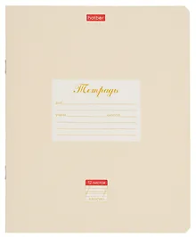 Купить Тетрадь в косую линейку Hatber, "Пастель", 12 листов, персиковая — Фото №1