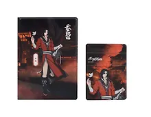 Купить Набор Небожители 4: обложка д/паспорта , картхолдер на телеф (Обложка для паспорта Благословение небожителей Хуа Чэн (ПВХ бокс)+Чехол для карточек на телефон Благословение небожителей Хуа Чэн) — Фото №1