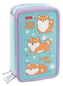 Купить Пенал 3 отделения "Озорной хвостик" 19*11 см — Фото №1