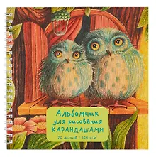 Купить Альбом для рисования карандашами "Совы", 20 листов, на гребне — Фото №1