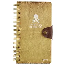 Купить Блокнот «Череп и кости», 196 страниц, 10.5 х 18.5 см — Фото №1