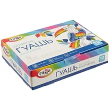 Купить Краски гуашевые «Классические», Гамма, 12 цветов — Фото №1