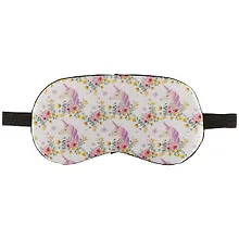 Купить Маска для сна Единороги на белом фоне (пакет) — Фото №1