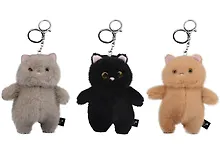 Купить Брелок Котик пухляш (текстиль) (15см) (12-191025-I19) в ассортименте — Фото №1