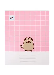Купить Тетрадь в клетку Pusheen, 24 листа, в ассортименте — Фото №1