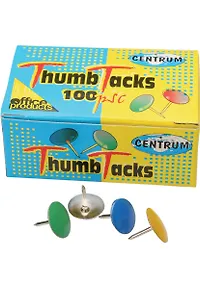 Купить Кнопки силовые 100шт, цветные, к/к, CENTRUM — Фото №1